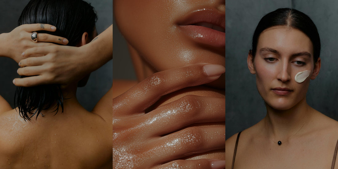 Woman applying Trilipiderm barrier support skincare to nourish and strengthen the skin barrier with lipid-rich hydration.