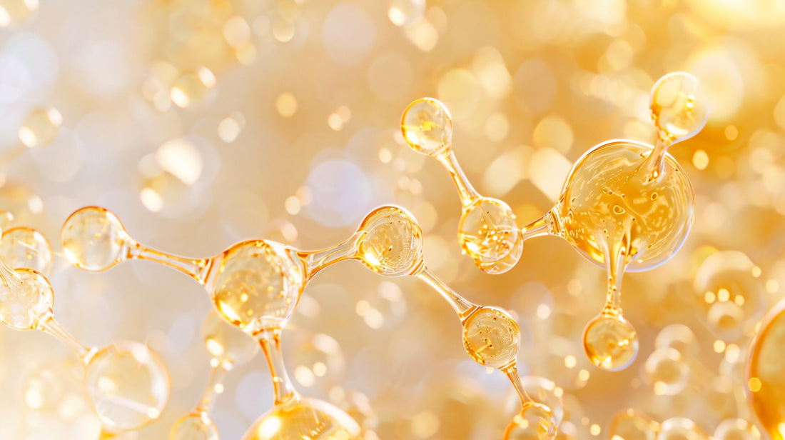 High-magnification view of niacinamide skincare ingredient