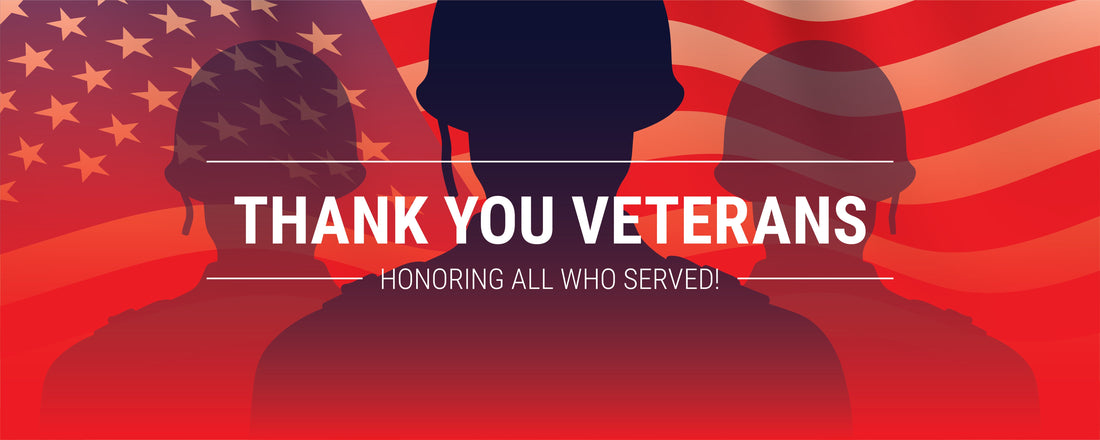 Veterans Day tribute banner 