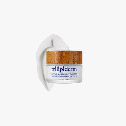Lifting and Firming Eye Crème with hydrating peptides and vitamins A, C, E & K. This depuffing, anti aging eye treatment reduces the look of dark circles, volume loss and sagging/drooping of the under eyes. It treats tired eyes and works to revive, restore tone and texture and lift the under eye. Gently hydrating and restoring the skin with essential vitamins and peptides.