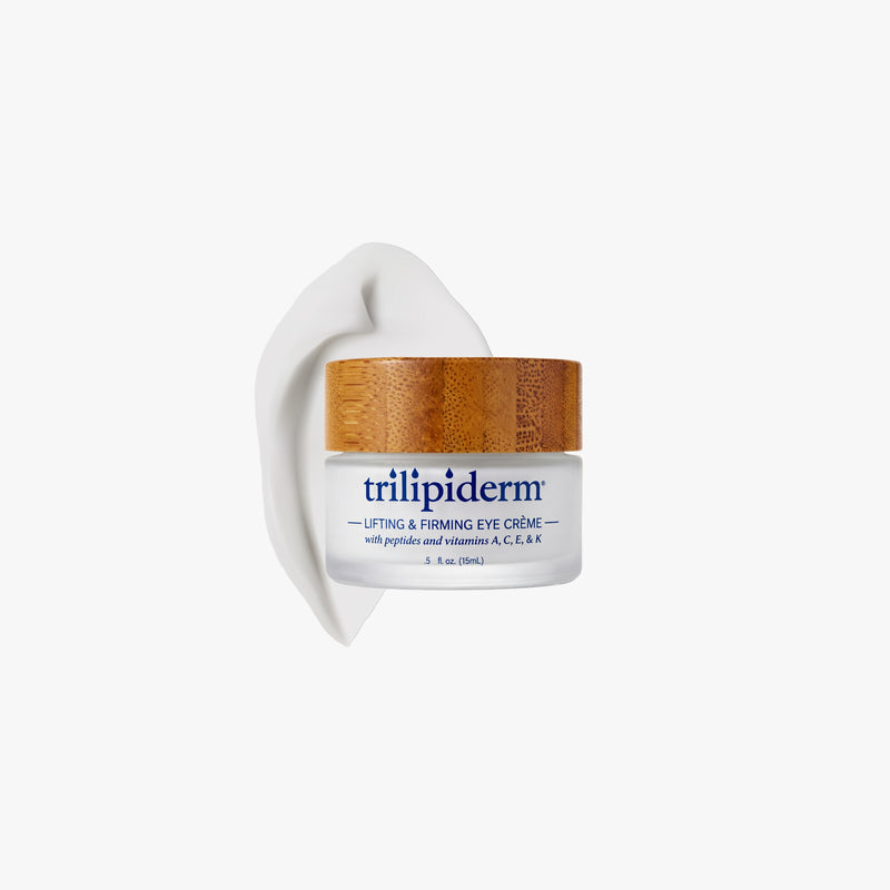 Lifting and Firming Eye Crème with hydrating peptides and vitamins A, C, E & K. This depuffing, anti aging eye treatment reduces the look of dark circles, volume loss and sagging/drooping of the under eyes. It treats tired eyes and works to revive, restore tone and texture and lift the under eye. Gently hydrating and restoring the skin with essential vitamins and peptides.
