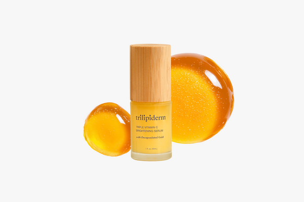 Skincare Product with Vitamin C swatch with bambo lid