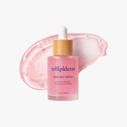 This silky serum helps promote a smoother, plumper complexion while minimizing the appearance of fine lines and dryness. Suitable for all skin types, including sensitive skin, DewySilk absorbs effortlessly to leave skin looking dewy, refreshed, and luminous while feeling glowy, bouncy, hydrated skin.
Hydrates and plumps with Hyaluronic Acid
Brightens the look of uneven skin tone with Niacinamide and Tranexamic Acid
Helps reduce the appearance of fine lines and wrinkles with Peptides
