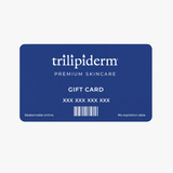 Blue Trilipiderm Premium Skincare gift card, redeemable only online