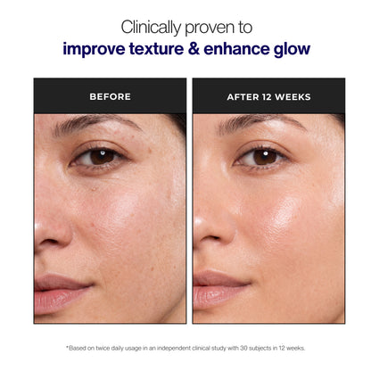 Trilipiderm Rehydration Night Crème skincare benefits graphic with creamy moisturizer texture applied to skin, highlighting intense hydration, bouncy glow, fine line and wrinkle care, cellular renewal support, and barrier repair for a healthier-looking overnight complexion.