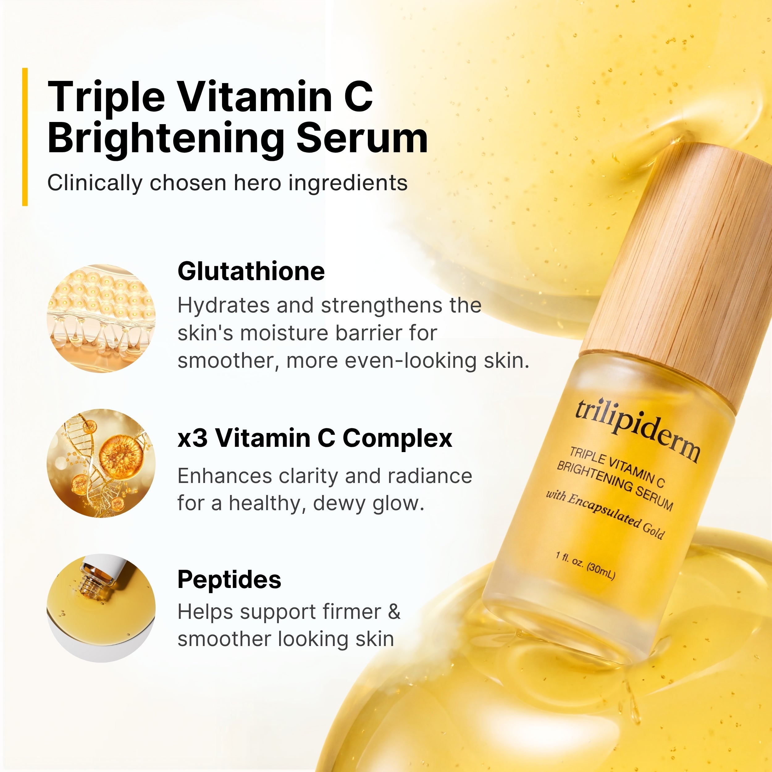 Triple Vitamin C Brightening Serum | Trilipiderm 36-Hour Radiance